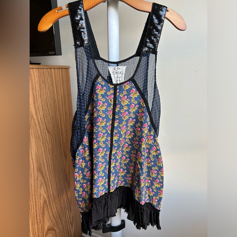 Free People Floral Slip